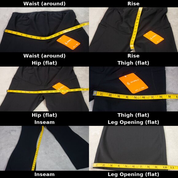 Joyspels Maternity Flare Yoga Pants Bootcut Leggings Black NWT Medium High Waist - Picture 10 of 12